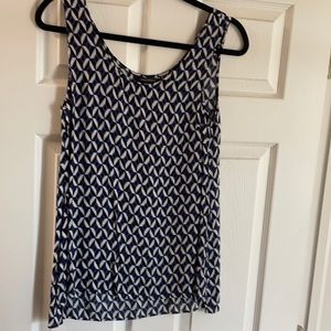 Banana republic pattern shell/ tank